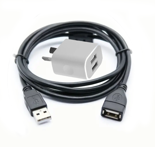 USB Extention 1m and USB adaptor combo