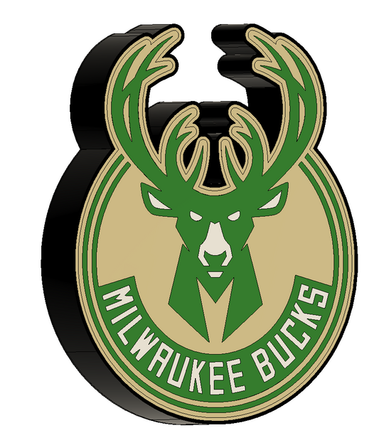 Milwaukee Bucks NBA LED light box mancave