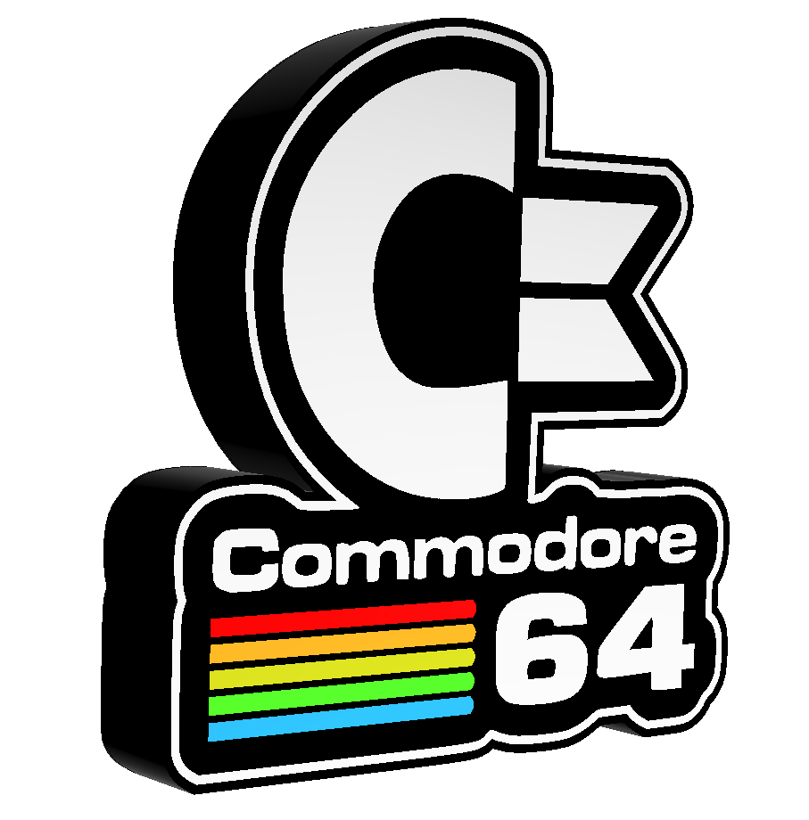 Commodore 64 Retro led light box man cave