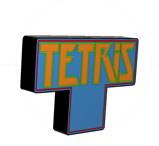 Tetris Retro gaming led light box
