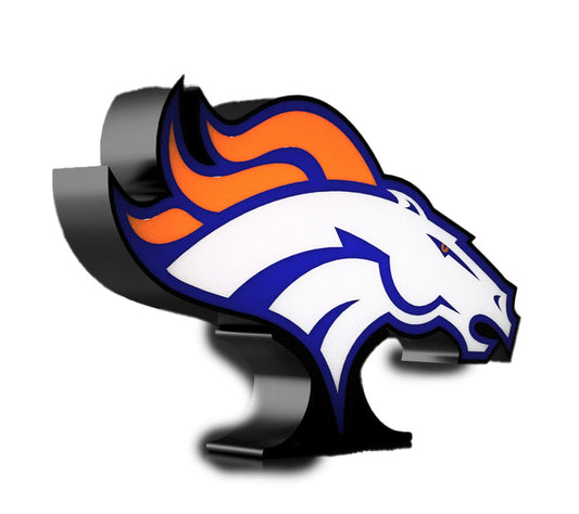 Denver Broncos light box with stand