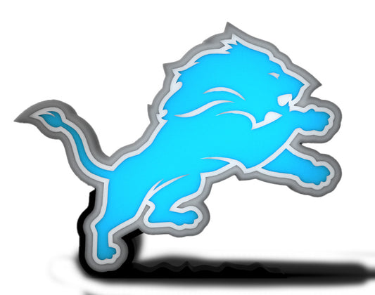 Detroit lions light box with stand