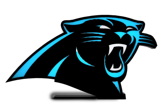 Carolina Panthers light box with stand