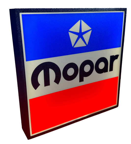 MOPAR led mancave light box sign