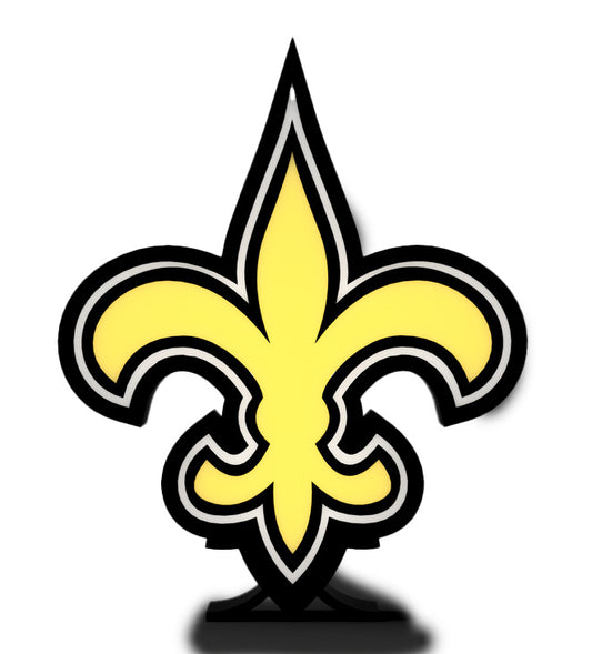 New Orleans saints light box and stand