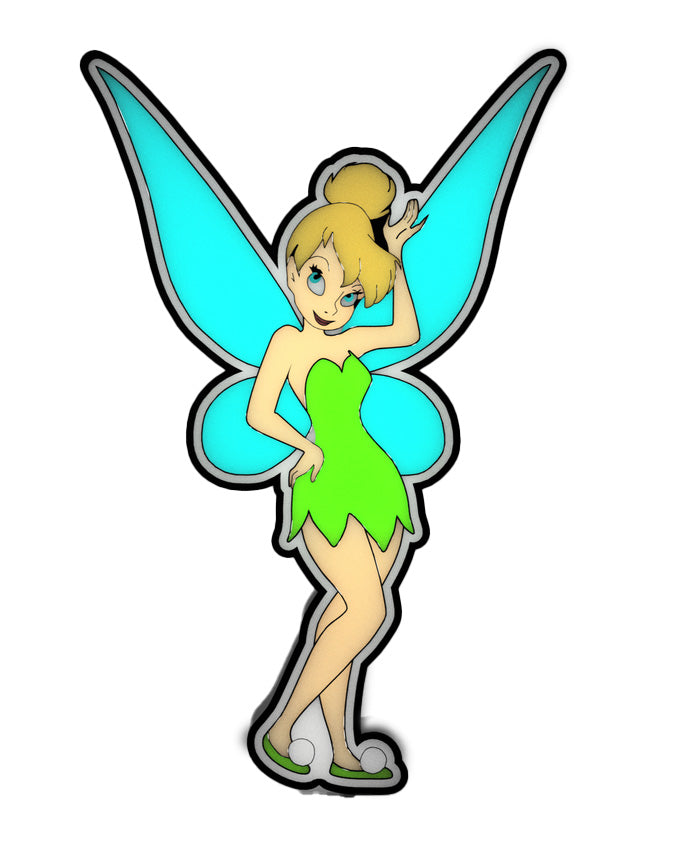 Tinkerbell light box with stand kids room